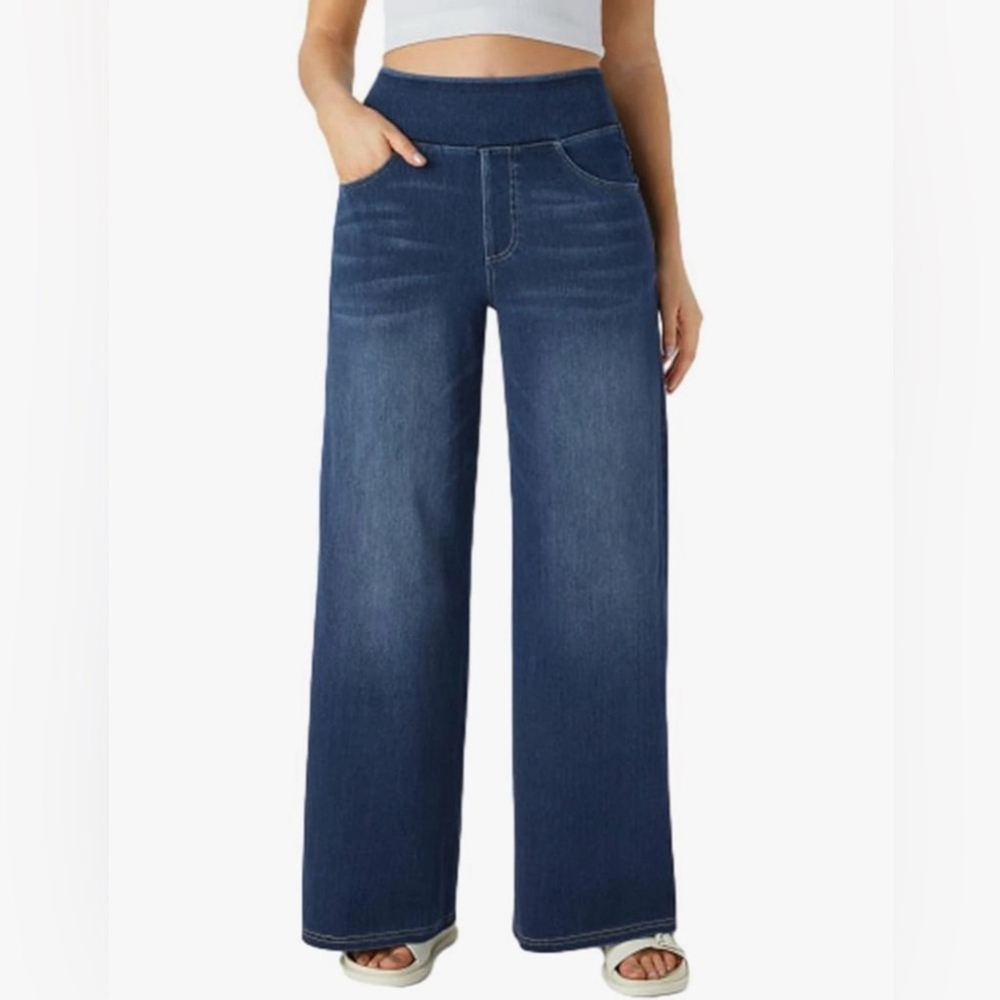 NEW Y2K Bell Bottom Jeans Stretchy Flare Pull on Jeans 30/28”